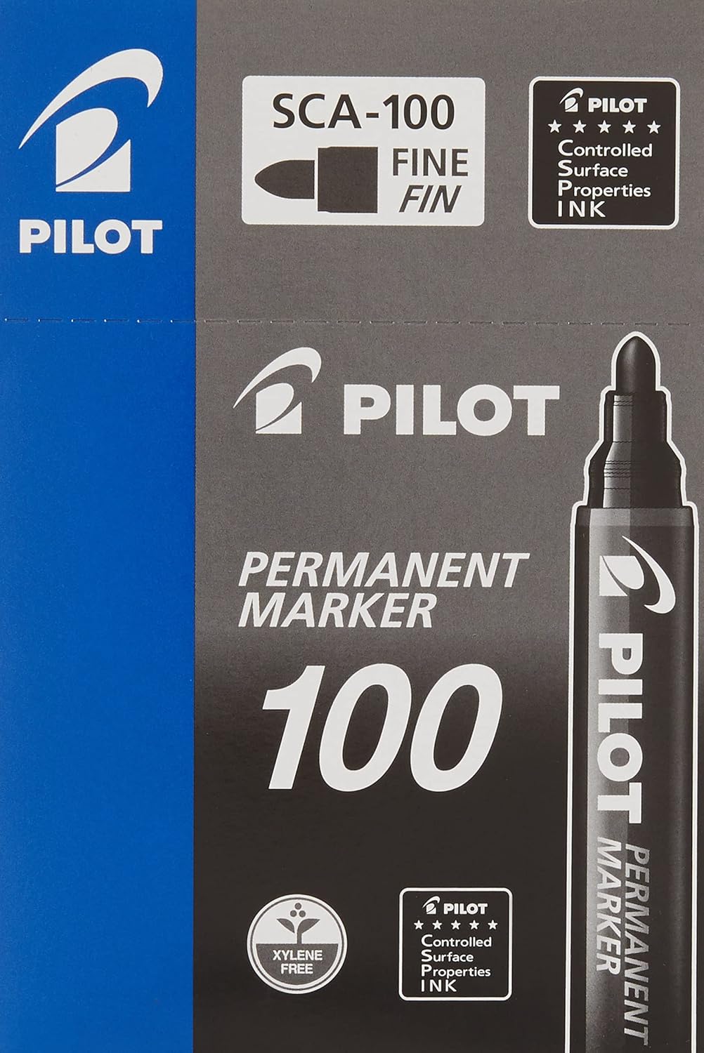 Permanent Marker Bullet Tip Black. sca-100-b