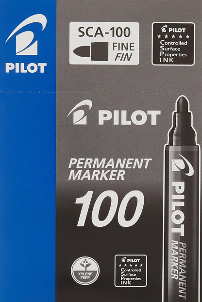 Permanent Marker Bullet Tip Black. sca-100-b