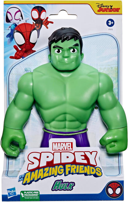 Marvel - Spidey y su superequipo - Figura Gigante de Hulk de 22,5 cm - Juguete Preescolar de superhéroe - A Partir de 3 años