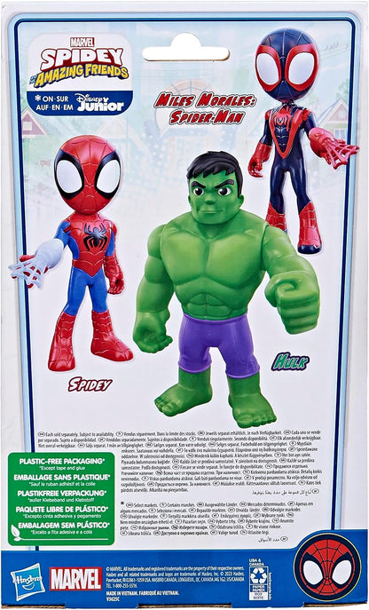 Marvel - Spidey y su superequipo - Figura Gigante de Hulk de 22,5 cm - Juguete Preescolar de superhéroe - A Partir de 3 años