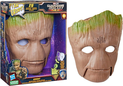 Marvel Guardians of The Galaxy Vol.3 Groot Role Play Mask, Talking Groot Mask, Super Hero Mask, Role Play Toys for Kids Ages 5 and Up, Toys