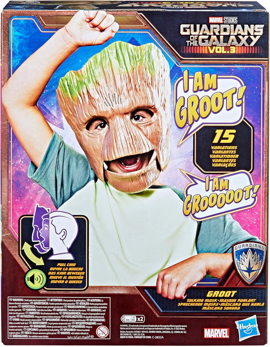Marvel Guardians of The Galaxy Vol.3 Groot Role Play Mask, Talking Groot Mask, Super Hero Mask, Role Play Toys for Kids Ages 5 and Up, Toys