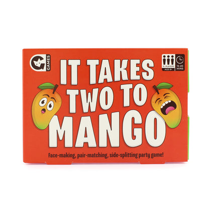 Ginger Fox, It Takes Two To Mango Silly Action Card Game | Pull Funny Faces To Win Points | Easy Play, Quick Thinking, On-The-Go Fun | Matching Pairs Style Play For Kids And Grown-Ups. Ages 8+