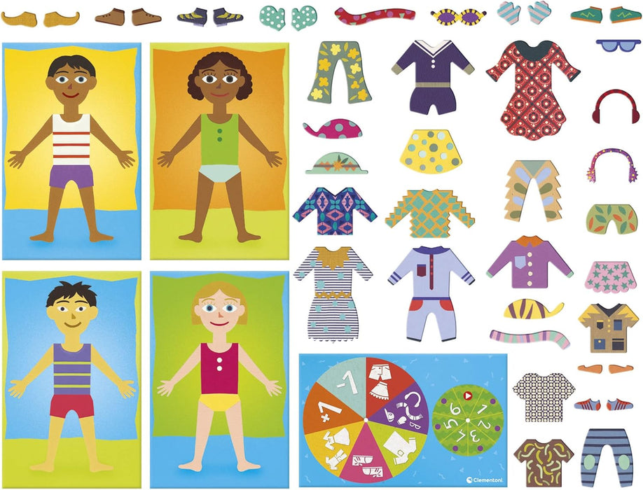 Clementoni- Metto Questo Tolgo Quello Italia Juego Educativo Sapientino, Multicolor, 3 Anni (16129