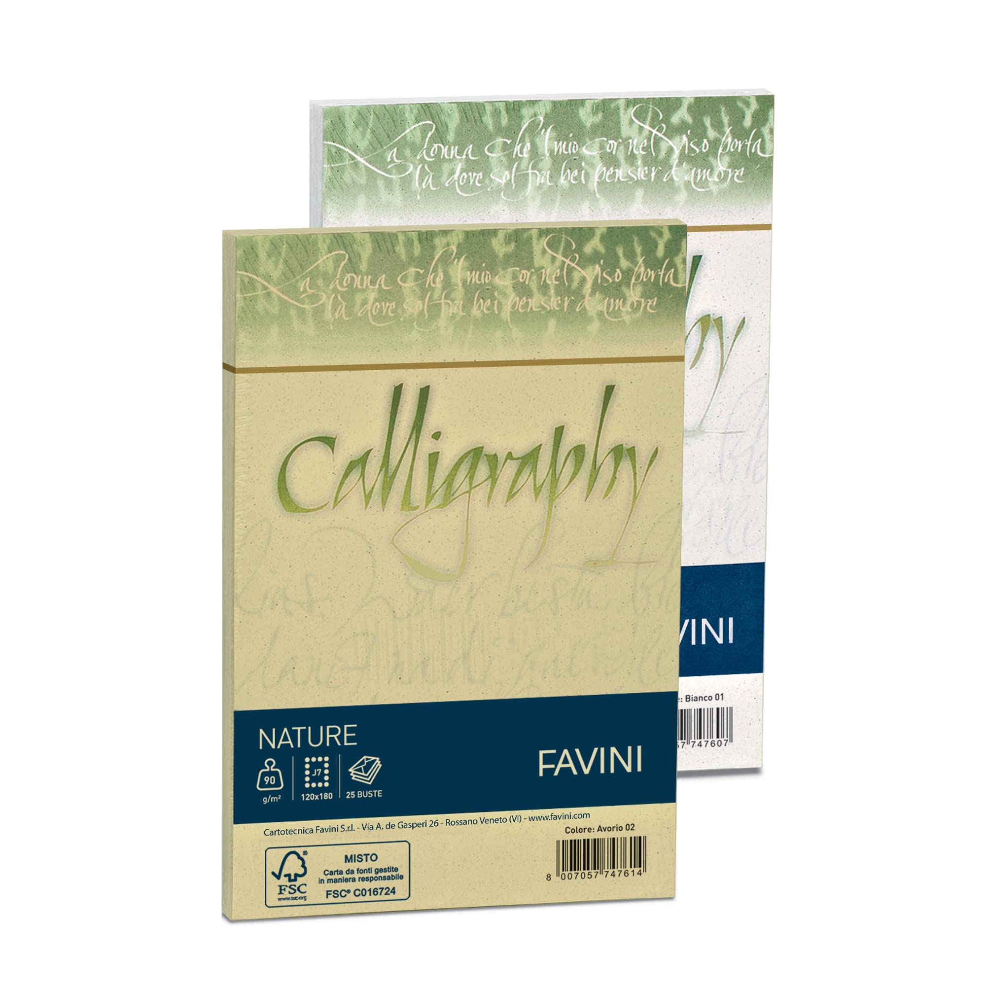 Favini Nature Calligraphy Envelope Olive Paper