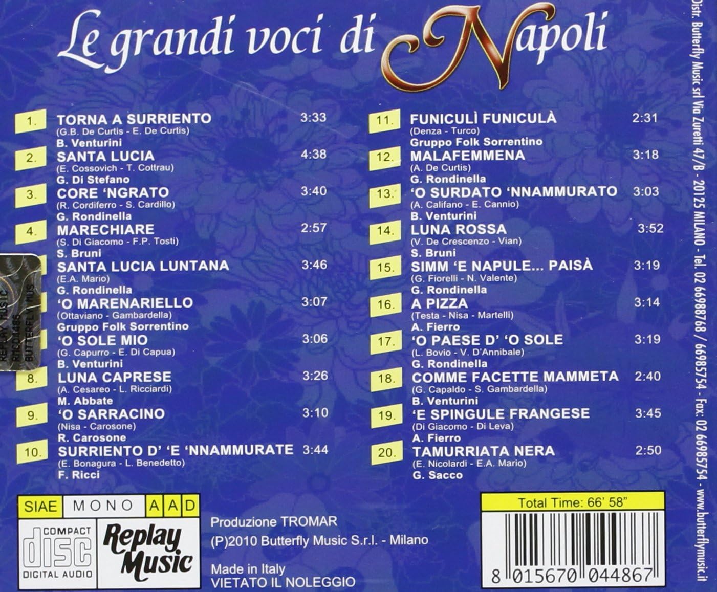 Le Grandi Voci Di Napoli