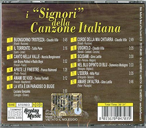 I ``Signori`` Della Canzone Italiana
