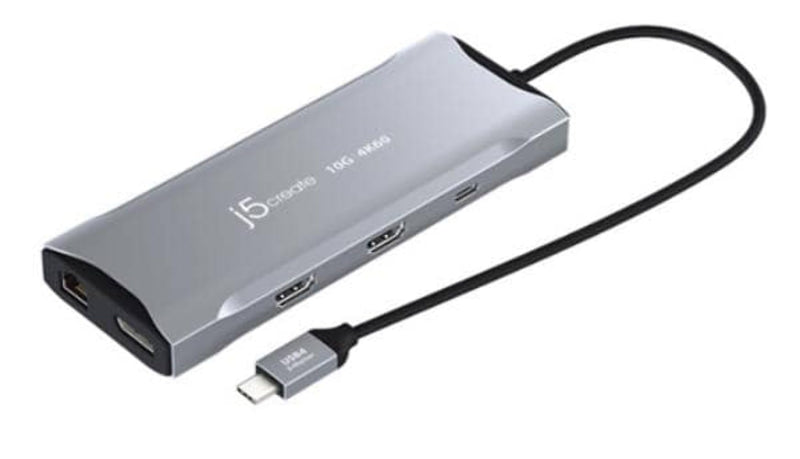 J5Create - 4K60 Elite Usb-C Triple-Monitor 10Gbps Mini Dock