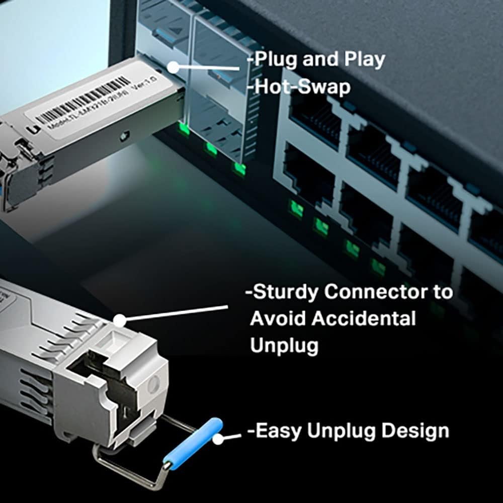 TP-Link TL-SM321B 1000Base-BX WDM Bi-Directional SFP Module (TX: 1310nm/RX: 1550nm
