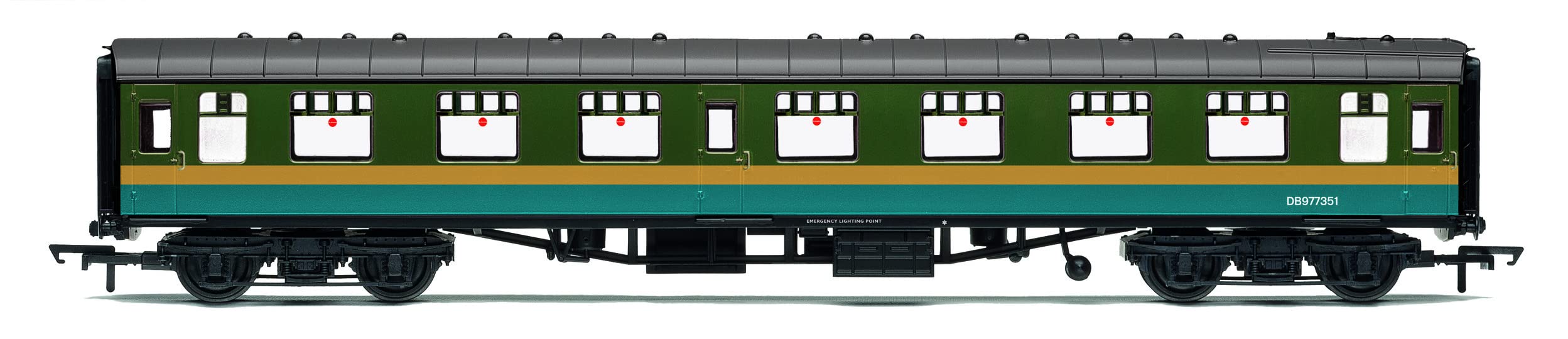 Hornby BR Departmental, exMk1 First Open, DB977351 - Era 8. Coaches & Coach Packs. Mk1 Coaches