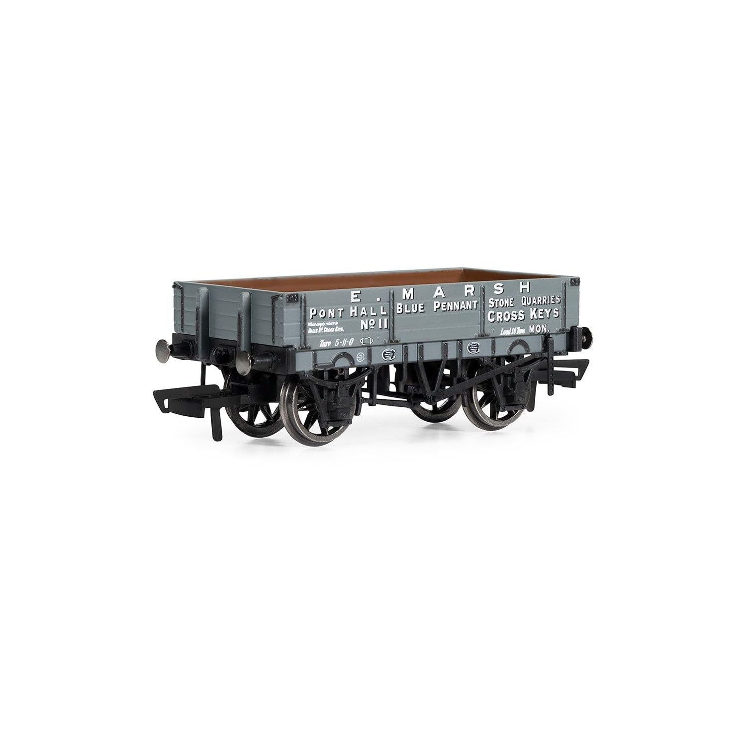 Hornby R60189 3 Plank Wagon, E. Marsh - Era 3 Freight Wagons