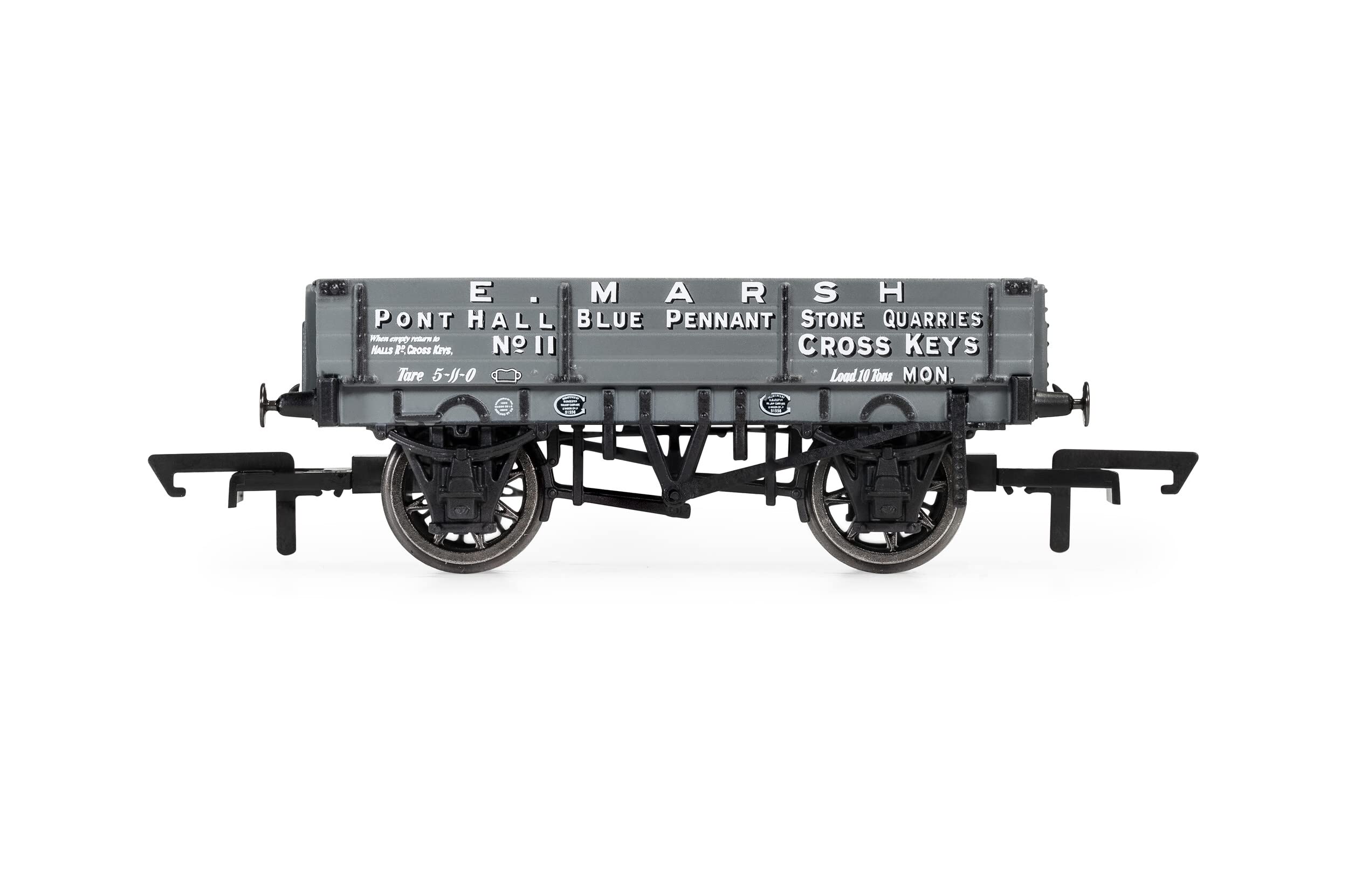 Hornby R60189 3 Plank Wagon, E. Marsh - Era 3 Freight Wagons