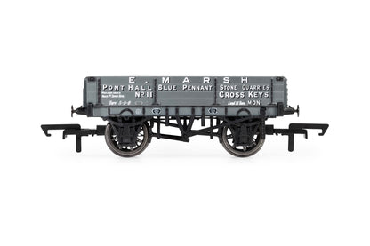 Hornby R60189 3 Plank Wagon, E. Marsh - Era 3 Freight Wagons