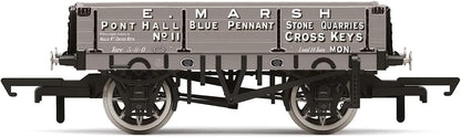 Hornby R60189 3 Plank Wagon, E. Marsh - Era 3 Freight Wagons