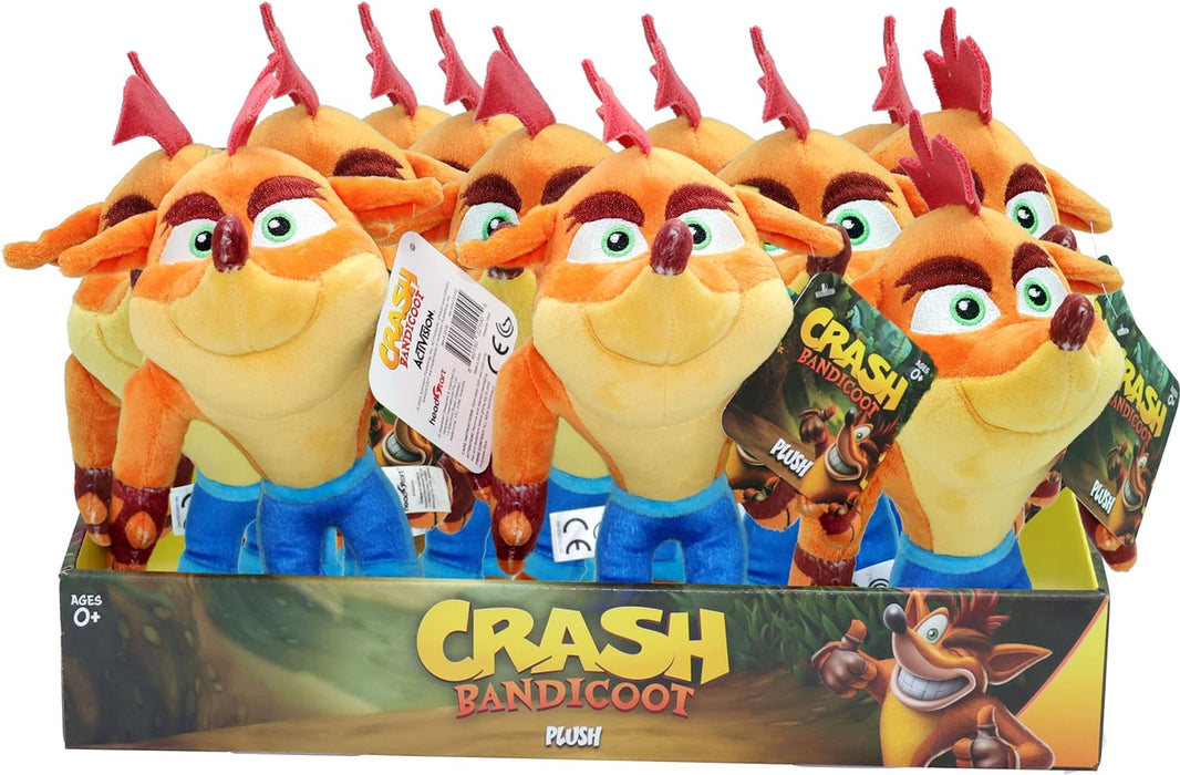 Crash Bandicoot Bandai Plüschtier | 15 cm Plüschtier Sammlerstück | Plushie Mädchen und Jungen Spielzeug für Videospiel-Fans | Sammelbare Kuscheltiere für Jungen und Mädchen Tolle