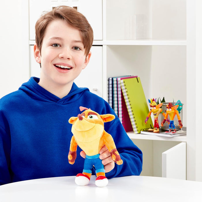 Crash Bandicoot Bandai Plüschtier | 15 cm Plüschtier Sammlerstück | Plushie Mädchen und Jungen Spielzeug für Videospiel-Fans | Sammelbare Kuscheltiere für Jungen und Mädchen Tolle