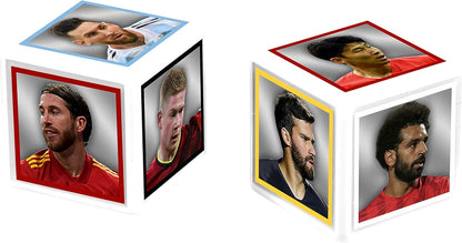 Top Trumps World Football Stars Match The Crazy Cube Game, play with the world’s best football players from Messi, Ronaldo, Neymar and Kane, travel board game, gift and toy for Boys and Girls Aged 4.