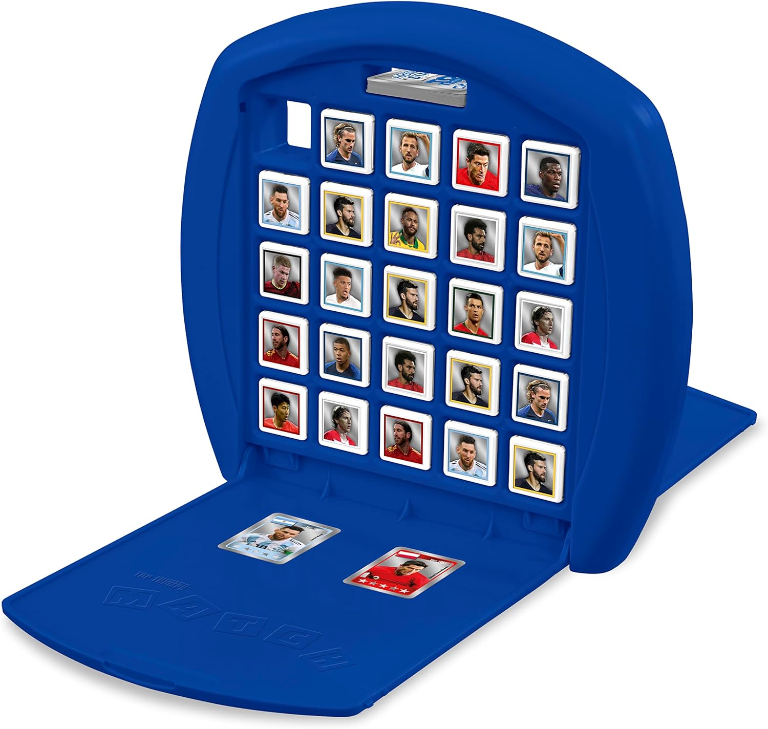 Top Trumps World Football Stars Match The Crazy Cube Game, play with the world’s best football players from Messi, Ronaldo, Neymar and Kane, travel board game, gift and toy for Boys and Girls Aged 4.