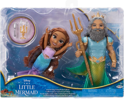 Disney Ariel De Kleine Zeemeermin, Set Van Ariel En Triton, 15 Cm