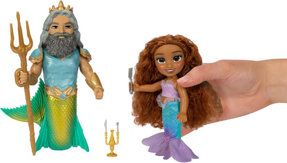 Disney Ariel De Kleine Zeemeermin, Set Van Ariel En Triton, 15 Cm