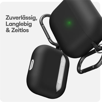 Keybudz - Podskinz Hybridshell Series Keychain Case - Premium Hard Shell Triple Layer Case For Your Airpods 3 (Color: Bl