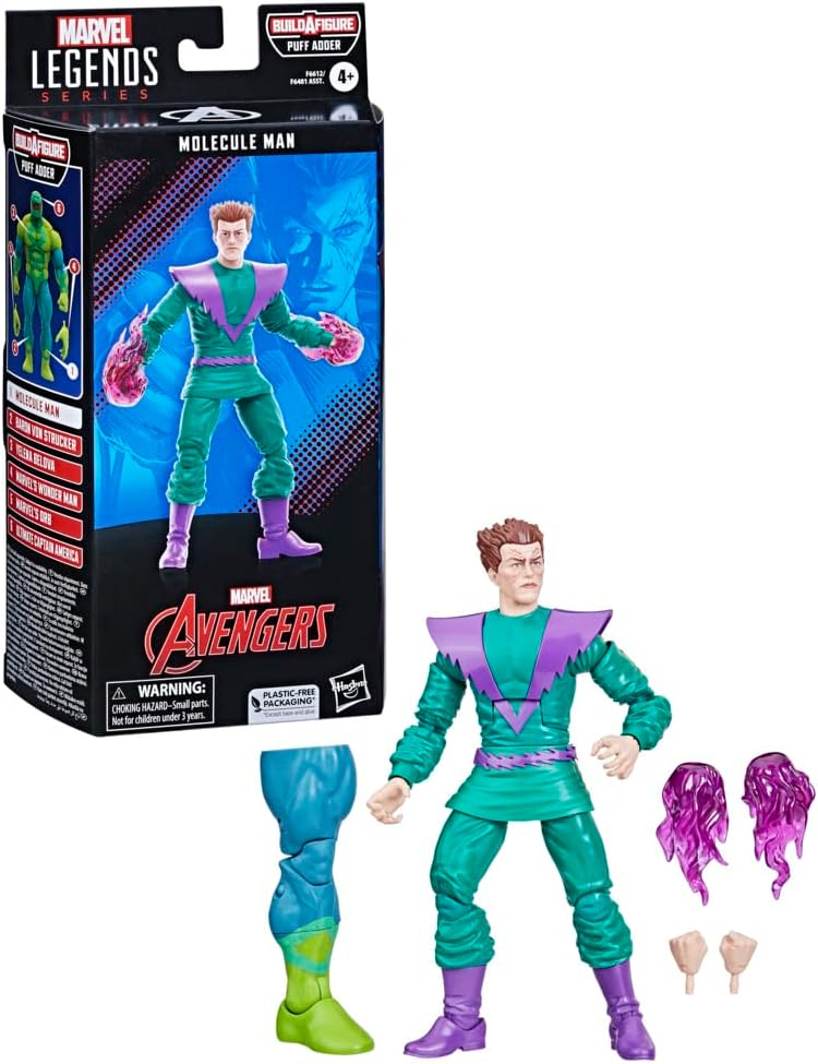 Marvel Legends Series: Molecule Man Classic Comic Collectible 6 Inch Action Figure