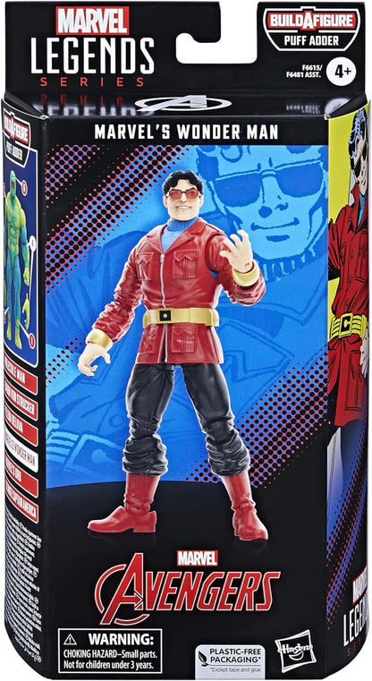 Marvel Hasbro Legends Series - Figura Coleccionable de Wonder Man de 15 cm - Cómics clásicos de los Vengadores, F6615