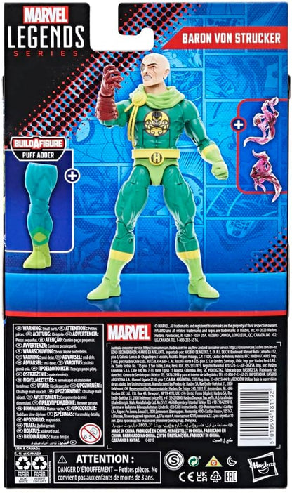 Marvel Hasbro Legends Series: Baron Von Strucker Classic Comic Legends Action Figure, 15 CM