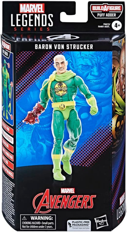 Marvel Hasbro Legends Series: Baron Von Strucker Classic Comic Legends Action Figure, 15 CM