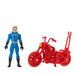 Marvel Hasbro Legends Series Retro 375 Collection Ghost Rider 9.5 CM Action Figures, Includes Vehicle, Multicolor, F6544