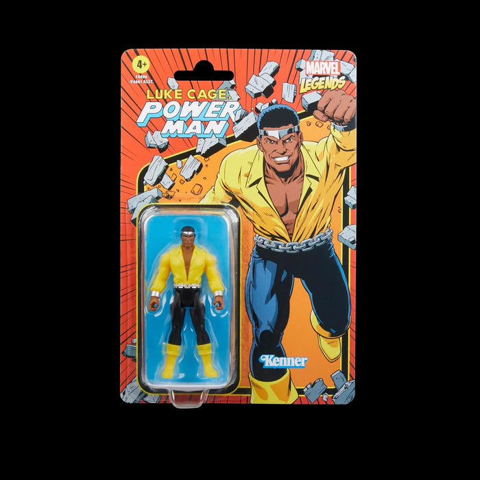 Marvel Legends Series Retro 375 Collection Power Man 3.75-Inch Collectible Action Figures, Toys for Ages 4 and Up