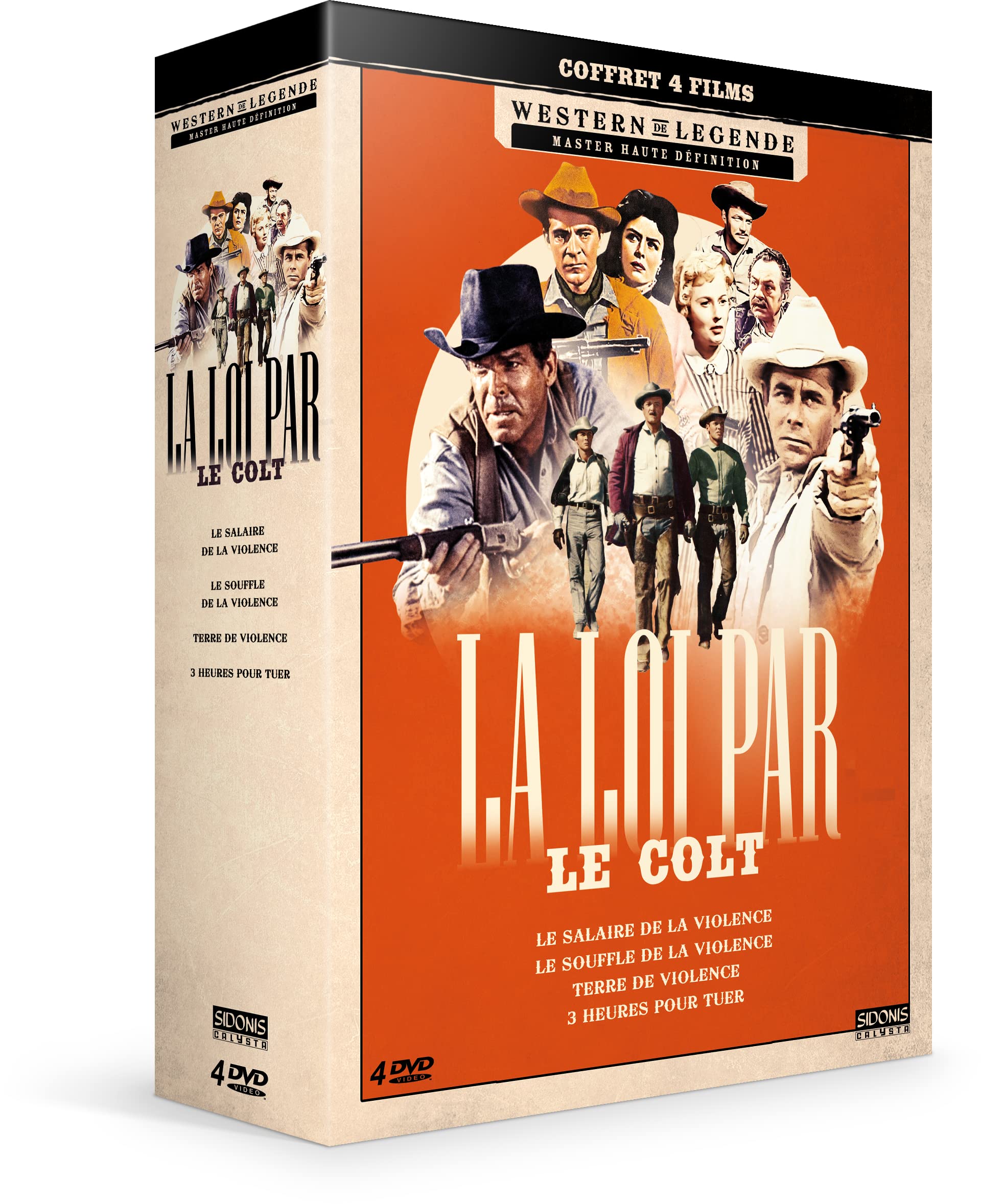 La loi par le colt - coffret 4 films