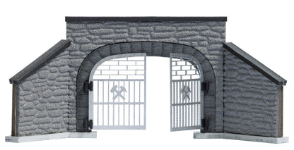 Busch 1471 Mine Entrance 2 Rail HO Scenery Scale Model Scenery