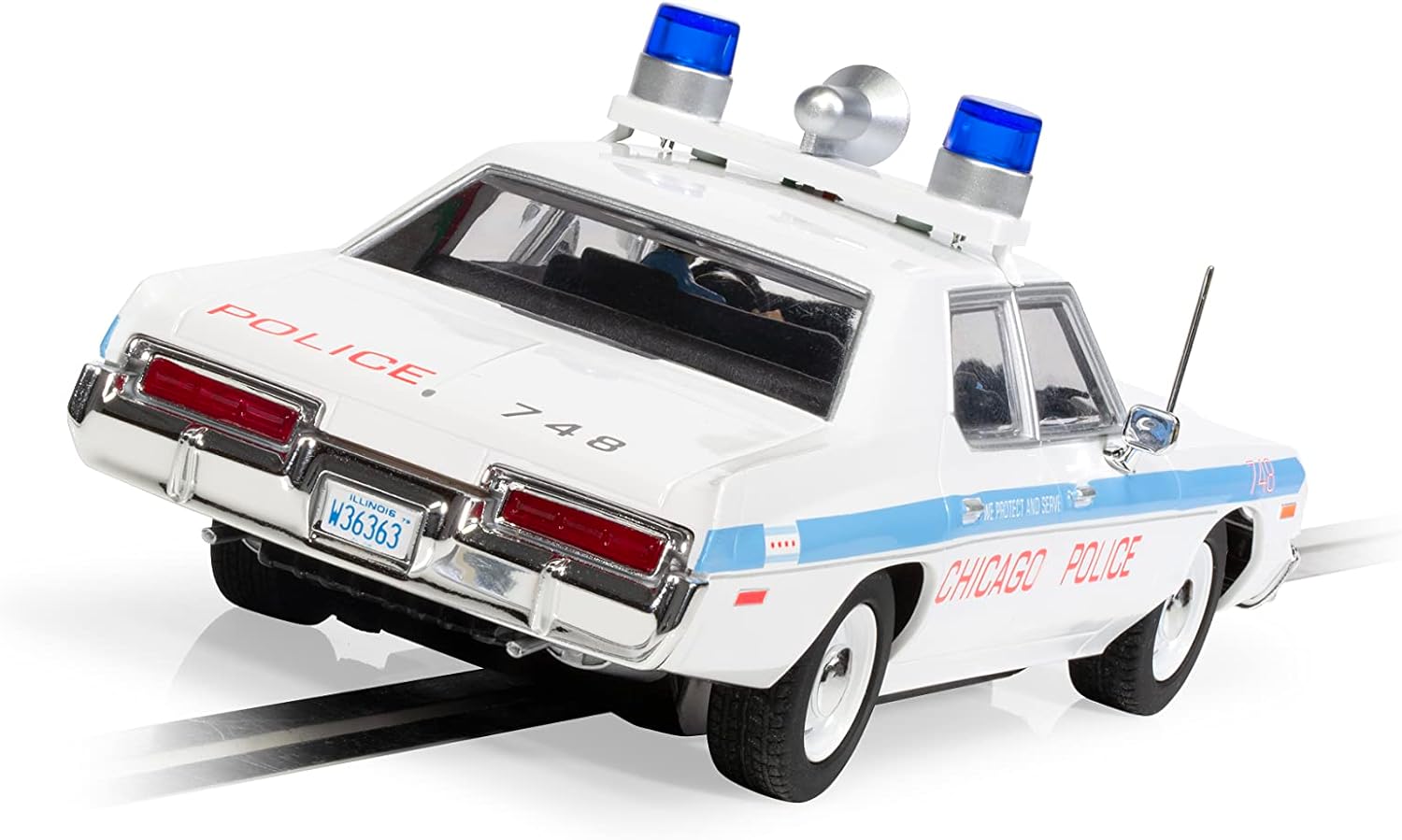Scalextric Blues Brothers Dodge Monaco - Chicago Police - 1:32 Car