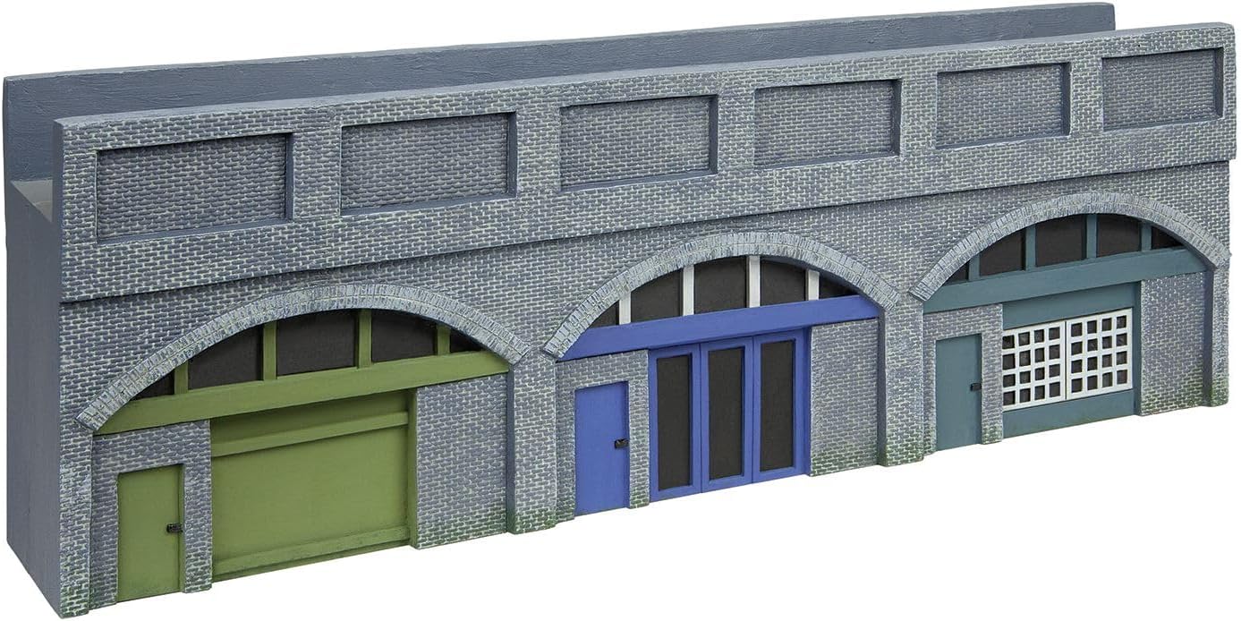 Hornby Low Relief Viaduct with Lock Ups 2 Engineers Blue Brick