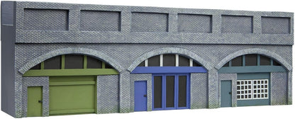 Hornby Low Relief Viaduct with Lock Ups 2 Engineers Blue Brick