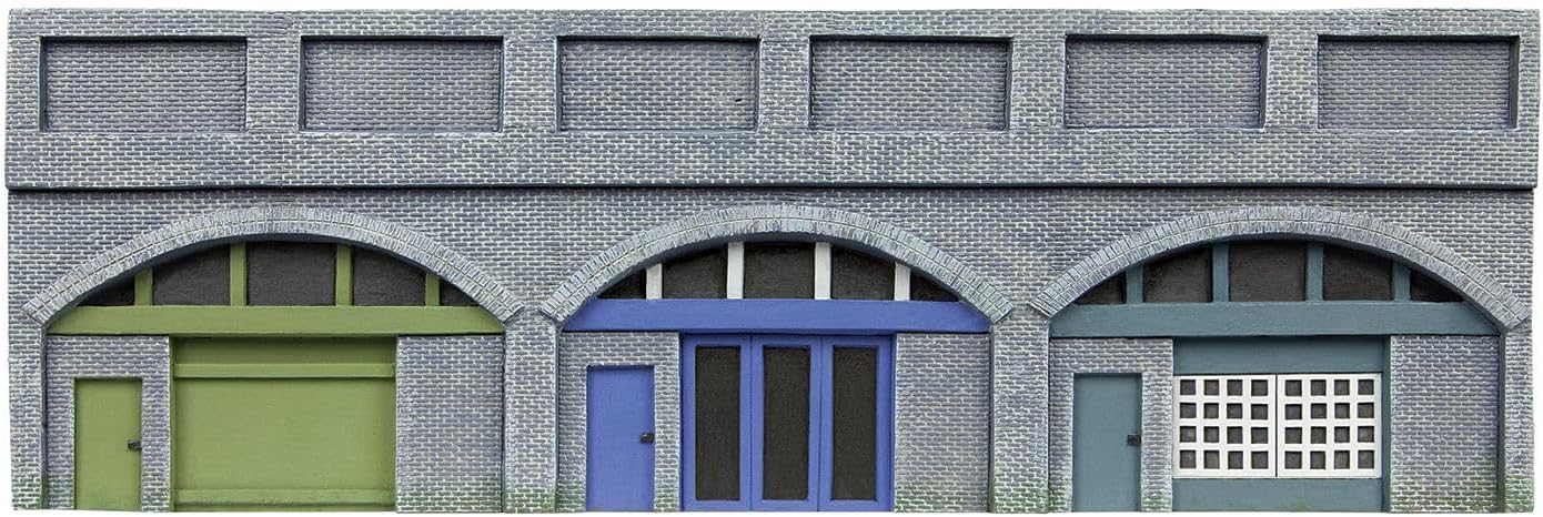 Hornby Low Relief Viaduct with Lock Ups 2 Engineers Blue Brick