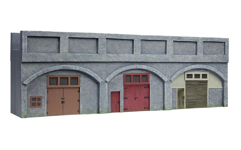 Hornby Low Relief Viaduct with Lock Ups 2 Engineers Blue Brick