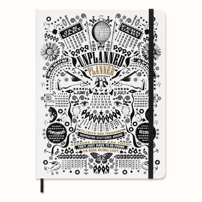 Moleskine Limited Edition Undated Planner Petrantoni Box, 12M, Extra Large, Hard Cover (7.5 x 10