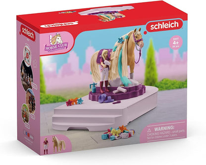schleich Horse Club 42617 Sofia's Beauties Grooming Station Horse and Figurine - 54pc Horse Playset Grooming and Accessory Storage with Sofia Doll - Toys for Girls and Boys, Kids Ages 4+