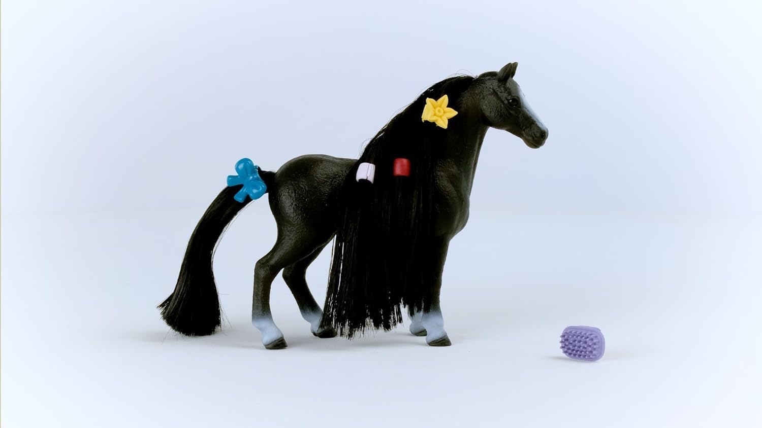schleich Horse Club 42620 Sofia's Beauties Quarter Horse Mare Styling 8pc Figurine Playset - Quarter Horse Mare Beauty Figure with Brushable Hair Playset Accessories - Horse Toys Gift for Kids Ages 4+