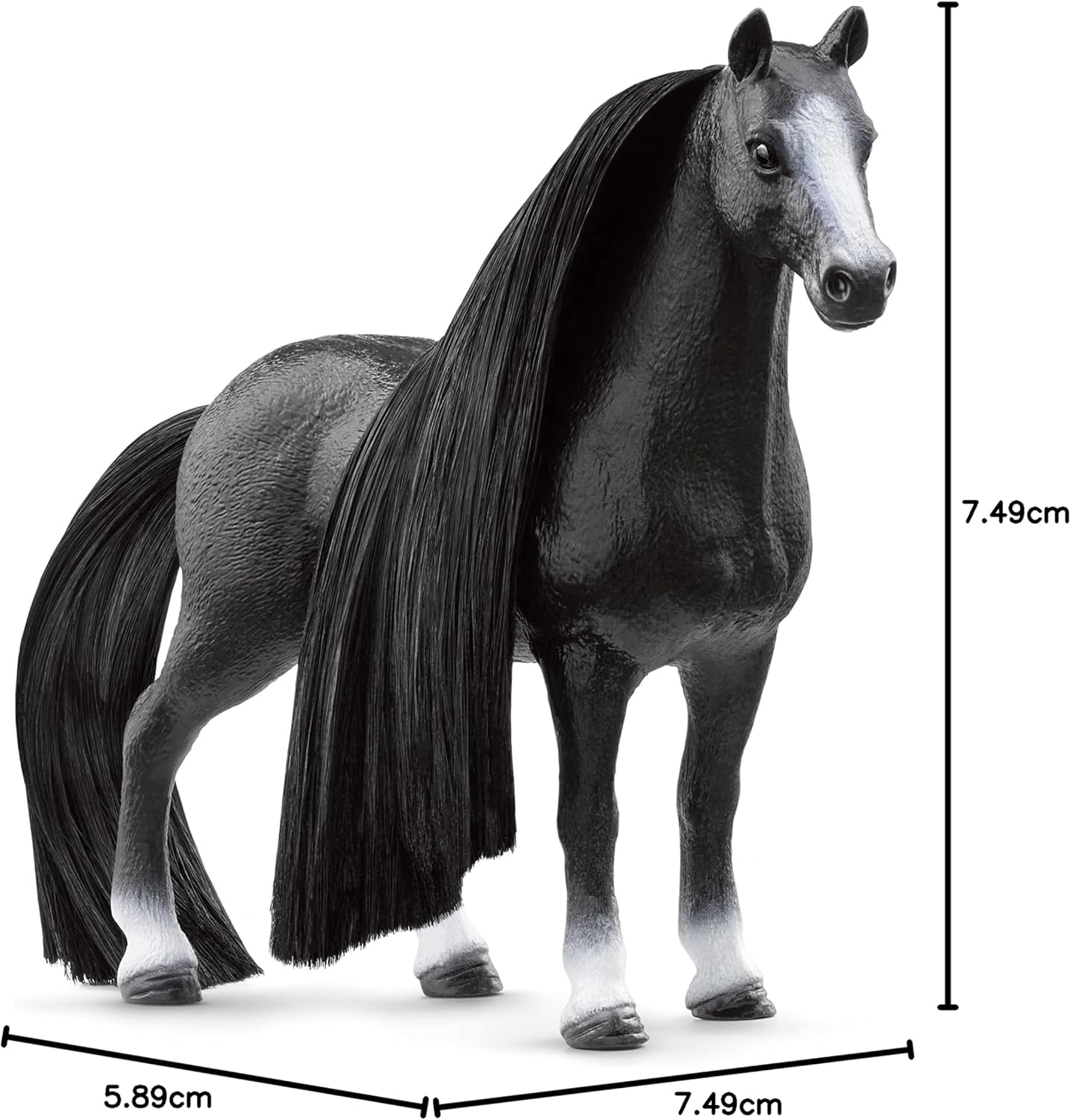 schleich Horse Club 42620 Sofia's Beauties Quarter Horse Mare Styling 8pc Figurine Playset - Quarter Horse Mare Beauty Figure with Brushable Hair Playset Accessories - Horse Toys Gift for Kids Ages 4+