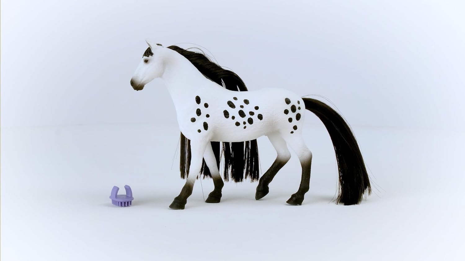 schleich Horse Club 42622 Sofia's Beauties Knabstrupper Stallion Beauty Horse with Brushable Hair - 8pc Styling Figurine and Playset Accessories - Perfect Horse Toys Gift for Boys, Girls, Kids Ages 4+