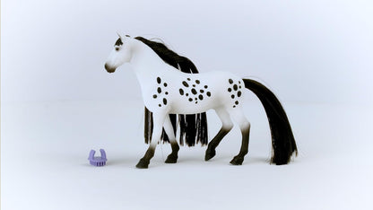 schleich Horse Club 42622 Sofia's Beauties Knabstrupper Stallion Beauty Horse with Brushable Hair - 8pc Styling Figurine and Playset Accessories - Perfect Horse Toys Gift for Boys, Girls, Kids Ages 4+