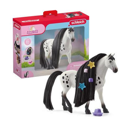 schleich Horse Club 42622 Sofia's Beauties Knabstrupper Stallion Beauty Horse with Brushable Hair - 8pc Styling Figurine and Playset Accessories - Perfect Horse Toys Gift for Boys, Girls, Kids Ages 4+