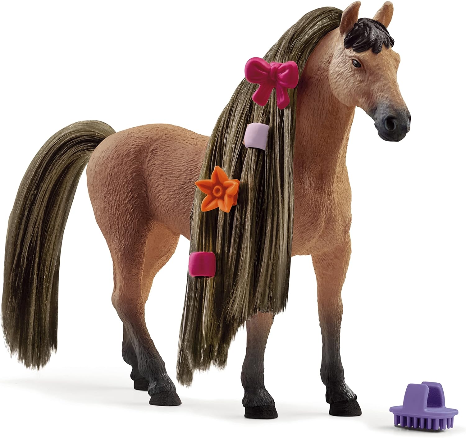 schleich HORSE CLUB 42621 Sofia's Beauties Akhal Teke Hengst Pferde Styling Spielset - 8-Teiliges Spielset Pferd mit Mähne und Accessoires, Pferde Spielzeug ab 4 Jahren