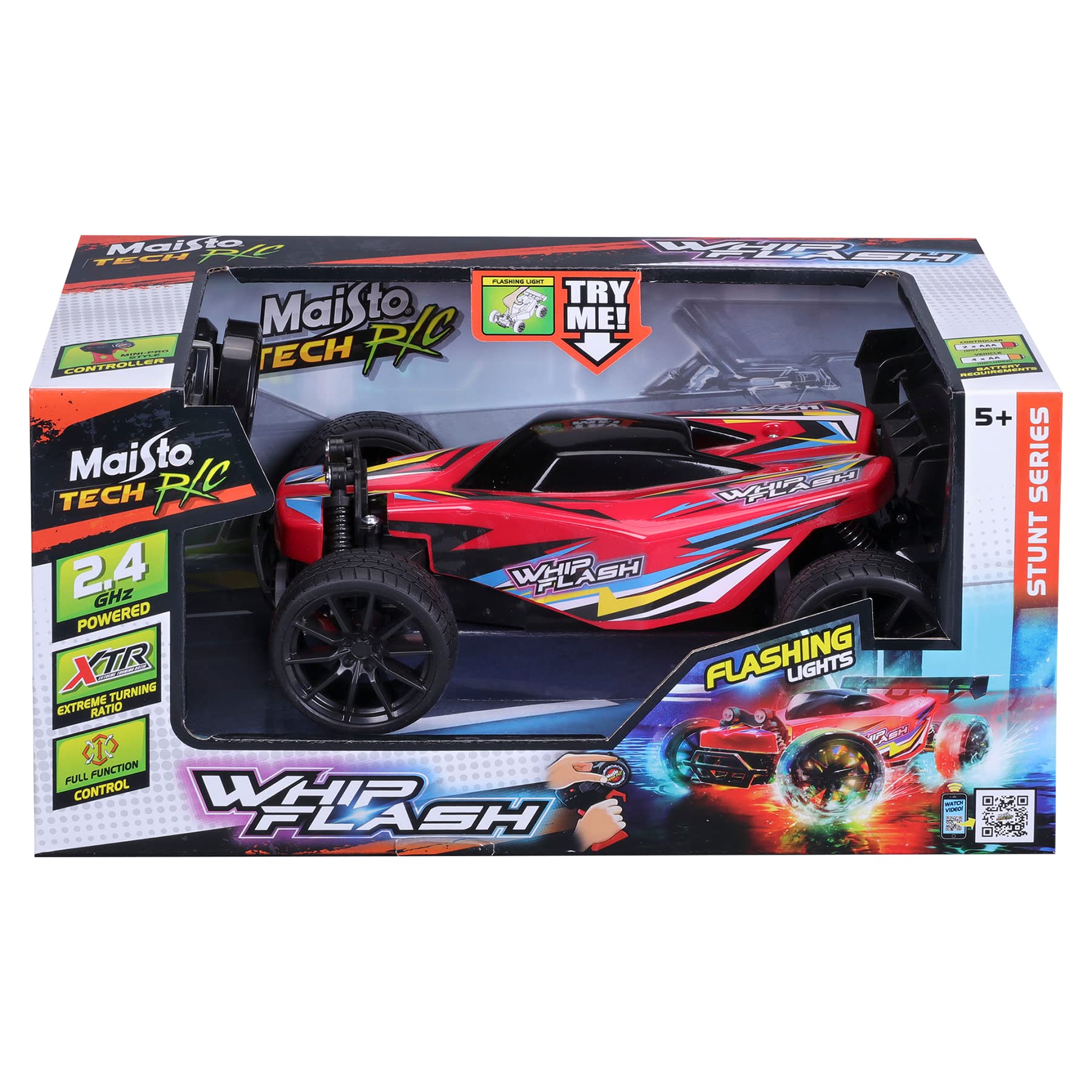 Maisto Tech R/C 2.4 GHz WhipFlash Light-up Buggy