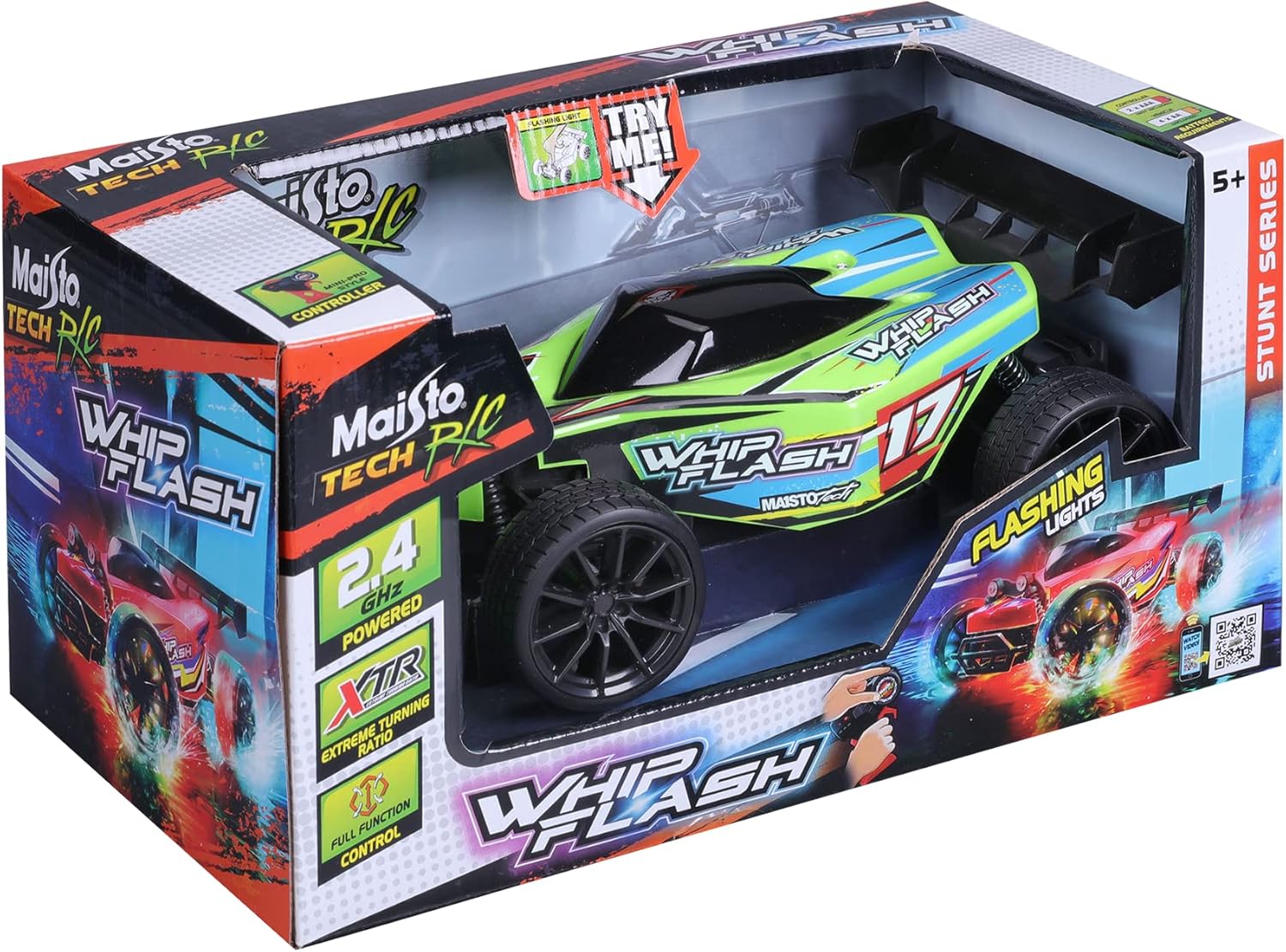 Maisto Tech R/C 2.4 GHz WhipFlash Light-up Buggy