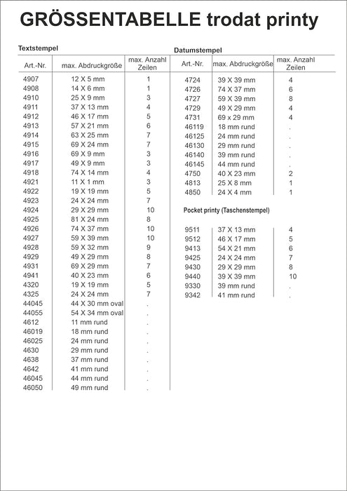 POCKET PRINTY 9511 BLACK/FIRE RED