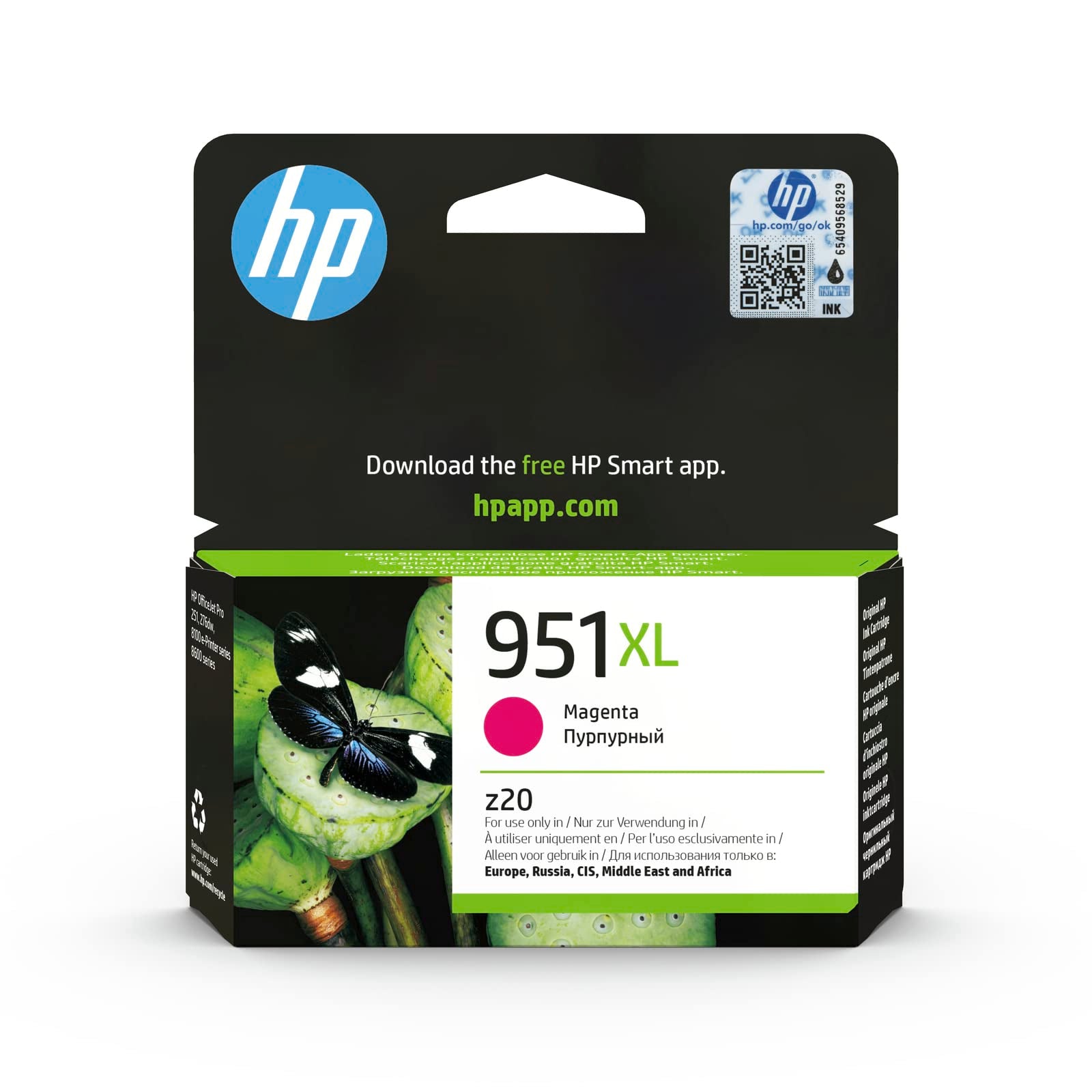 HP CN047AE 951 XL High Yield Original Ink Cartridge, Magenta, Single Pack